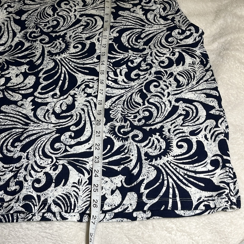 CHICO’S Paisley Cap Sleeve Tee Women’s Sz 4(XXL) - Picture 11 of 11